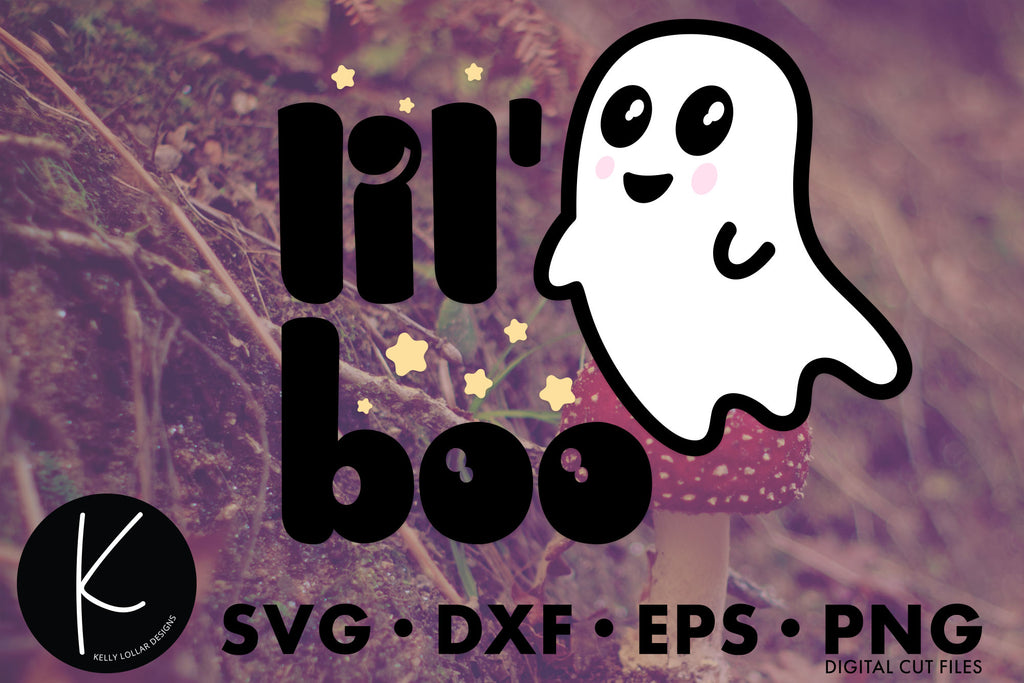 Lil' Boo Halloween Shirt Design | SVG DXF EPS PNG Cut Files | Free for Personal Use