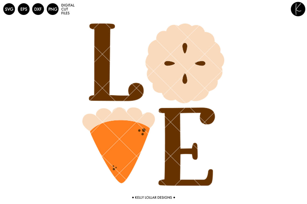 Pie Love Thanksgiving SVG DXF EPS PNG Cut Files | Free for Personal Use