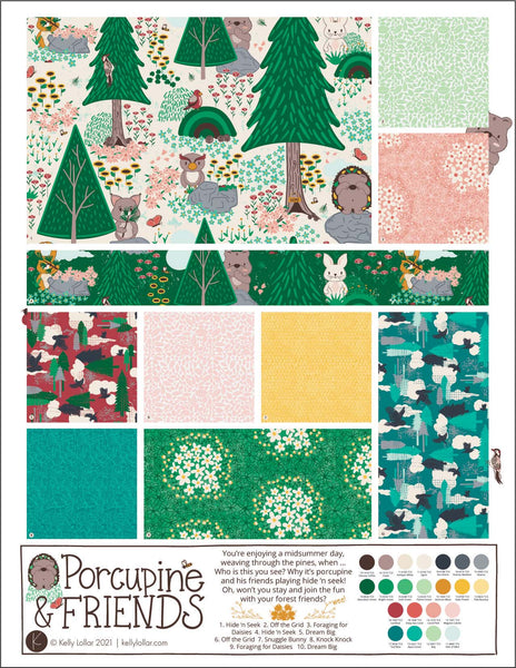 Porcupine and Friends Collection Sheet by Kelly Lollar