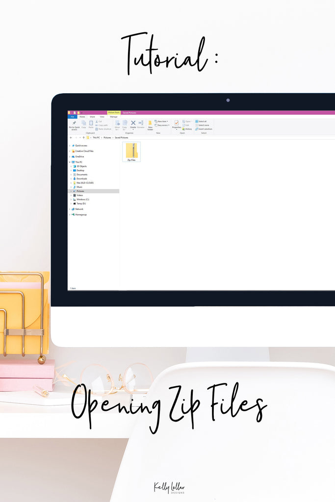Cricut and Silhouette User Tutorial on How to Use and Open Zip Files