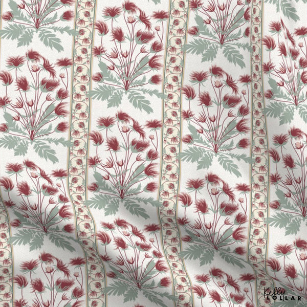 Prairie Smoke Flower Surface Pattern Set by Kelly Lollar on Spoonflower 