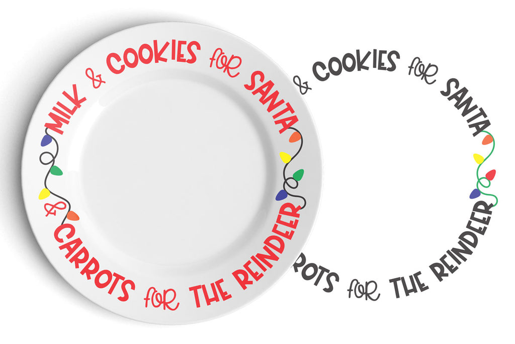 Freebie Friday Santa Cookie Plate Svg Cut File Kelly Lollar Designs