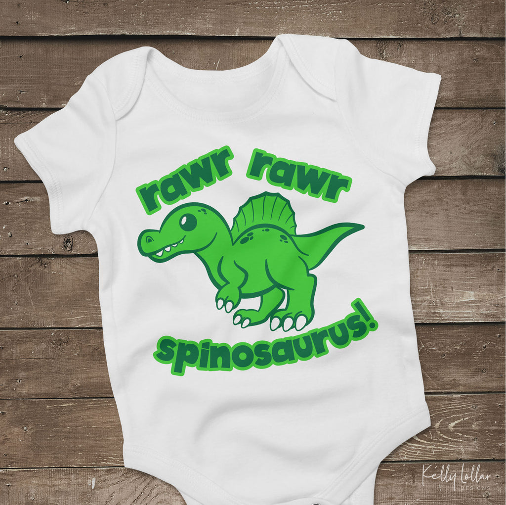 Cute baby spinosaurus svg cut file