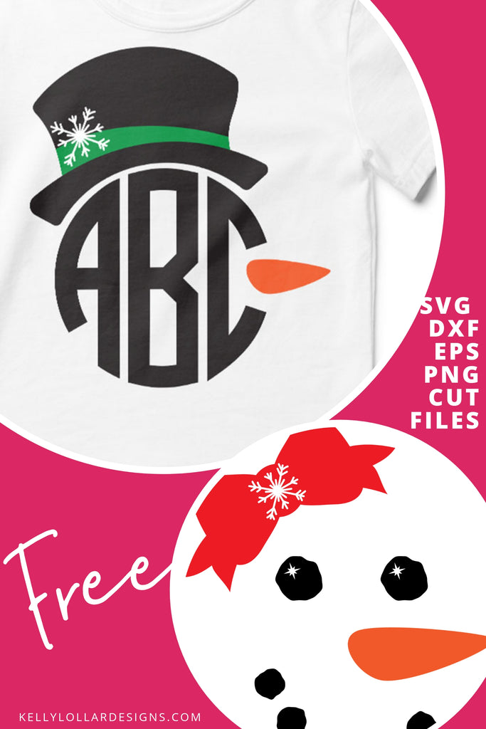 Download Freebie Friday Snowman Face Svg Set Ophiebug