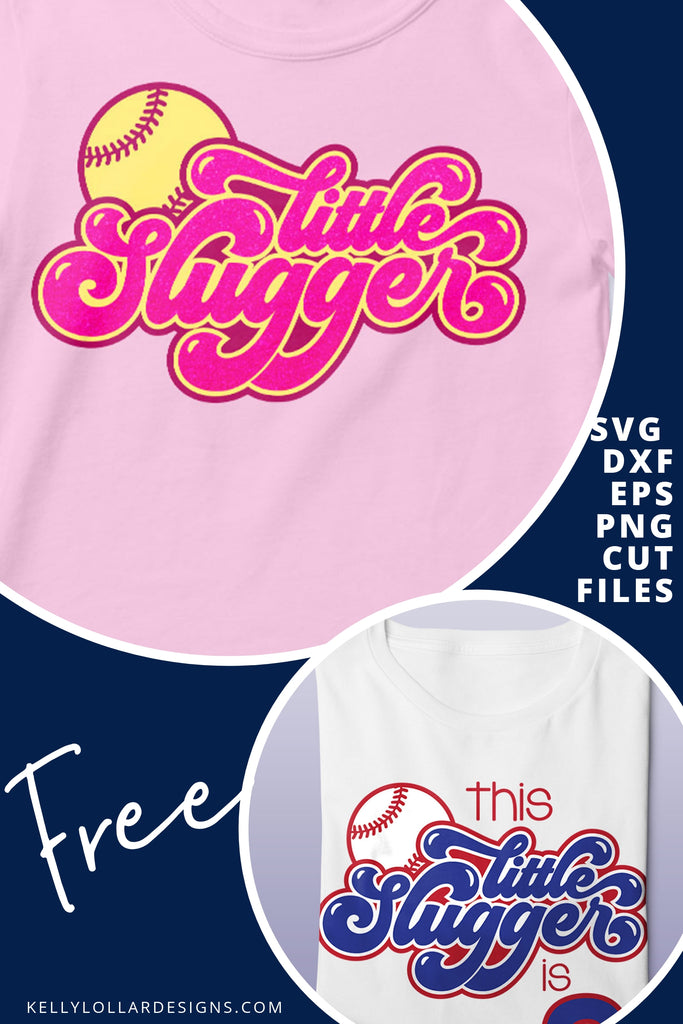 Little Slugger SVG DXF EPS PNG Cut Files | Free for Personal Use