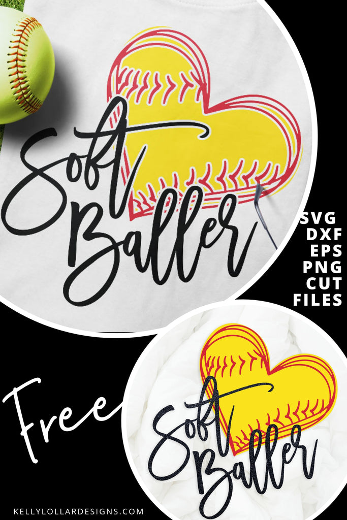 Download Freebie Friday Soft Baller Softball Player Svg Cut File Kelly Lollar Designs PSD Mockup Templates