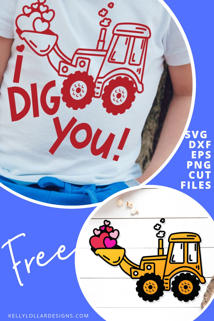 Download Freebie Friday Heart Filled Backhoe Free Valentine S Day Svg Cut Fil Kelly Lollar Designs