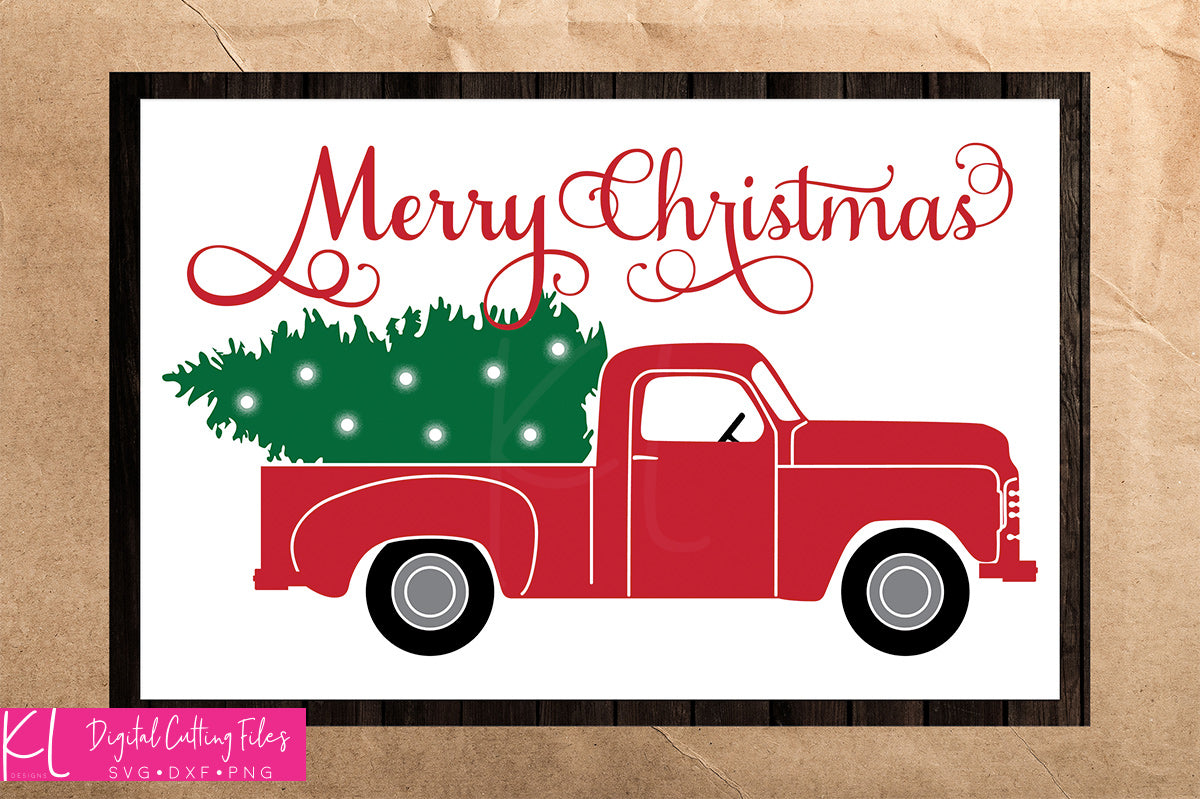 Download Christmas Truck SVG Files | Kelly Lollar Designs