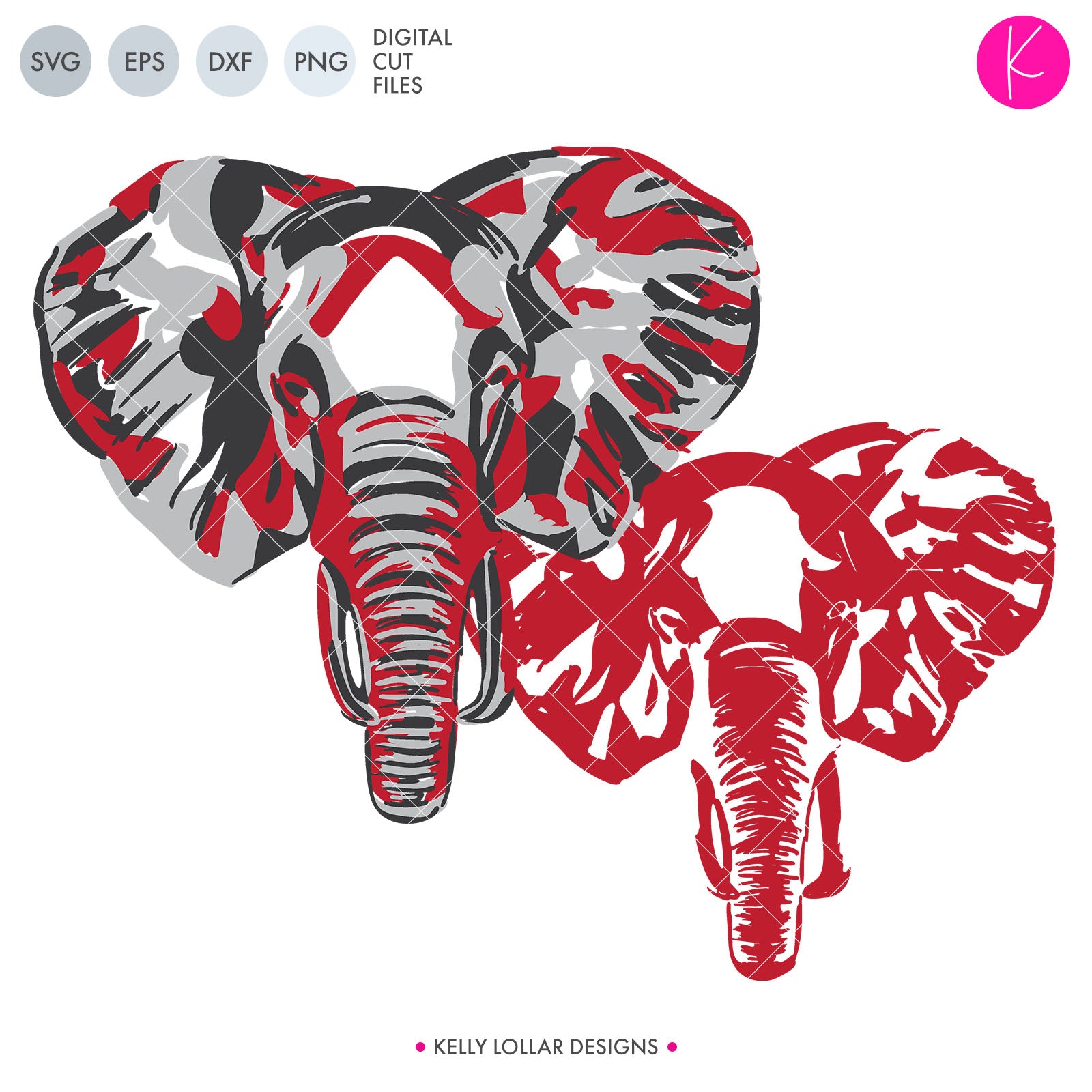 Download Abstract Painting Style Elephant Svg File Kelly Lollar Designs