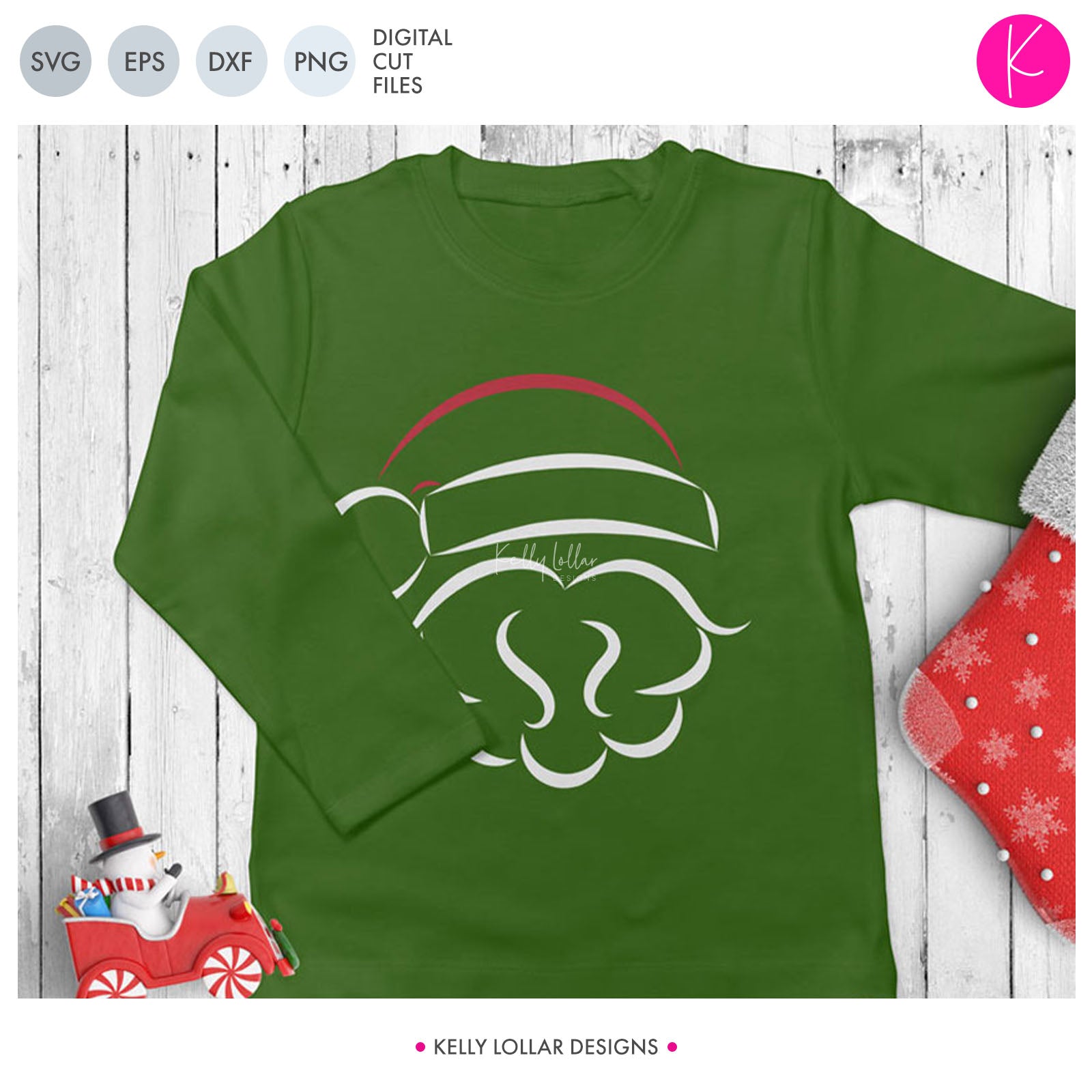 Download Abstract Santa Claus Svg Files Kelly Lollar Designs