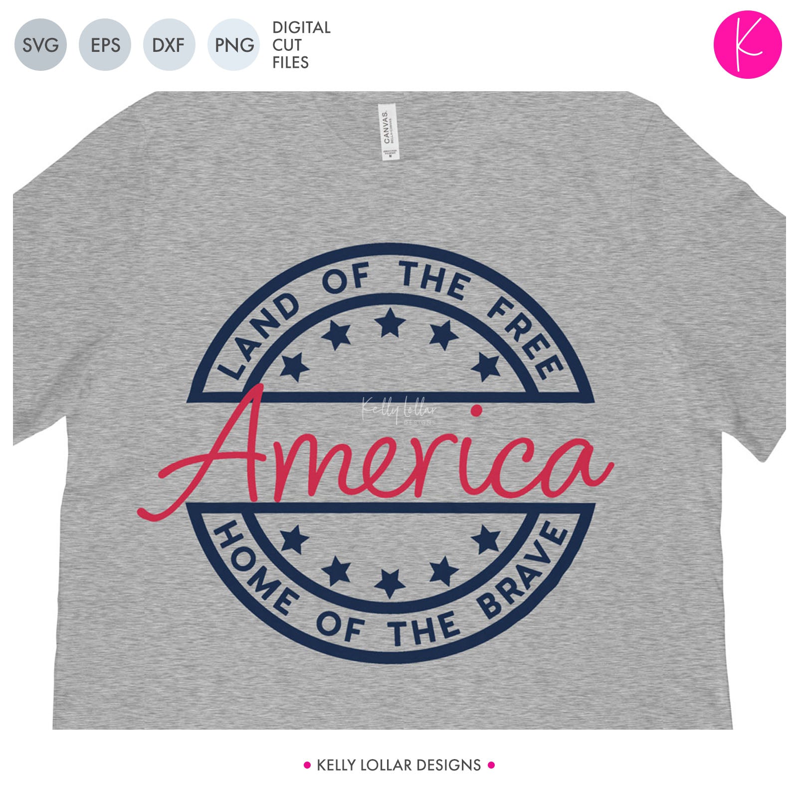 Download America Svg File Land Of The Free Home Of The Brave Kelly Lollar Designs