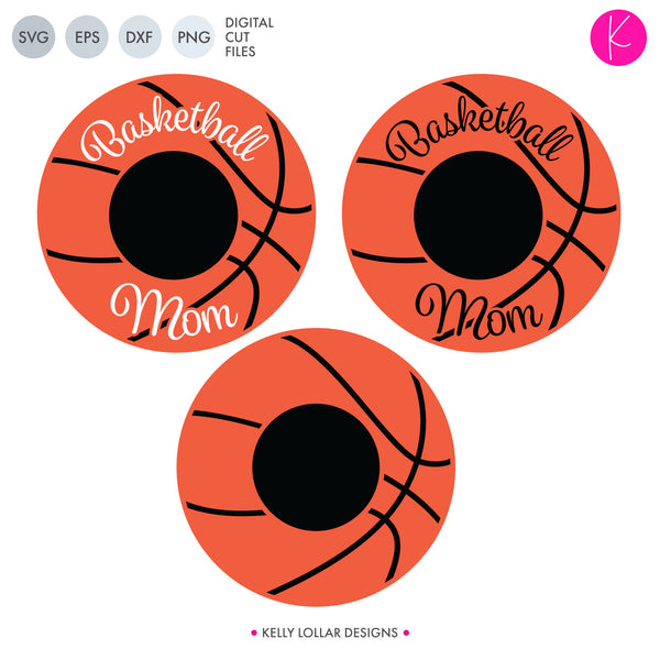 Basketball Mom Monogram SVG File | Kelly Lollar Designs