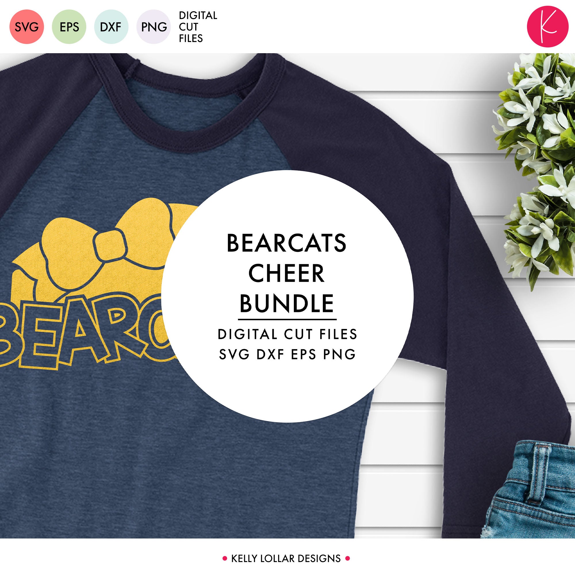Download Bearcats Cheer Bundle | SVG DXF EPS PNG Cut Files - Kelly ...