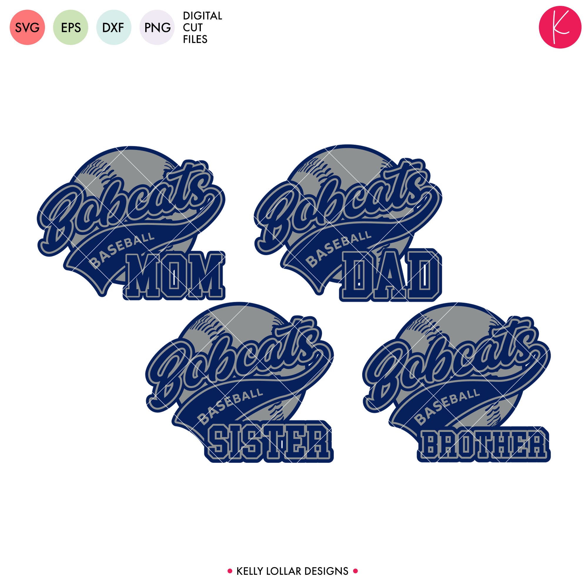 Download Bobcats Baseball & Softball Bundle | SVG DXF EPS PNG Cut ...