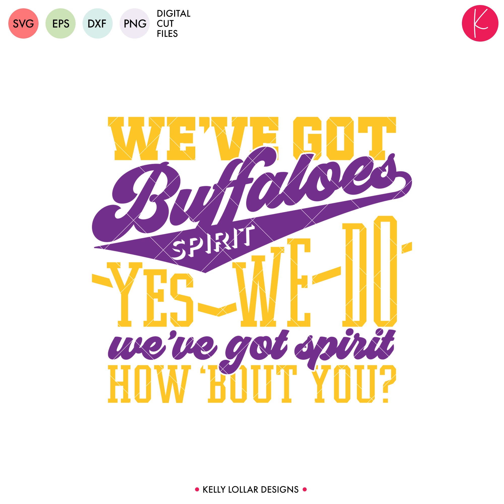 Download Buffaloes Cheer Bundle | SVG DXF EPS PNG Cut Files - Kelly ...