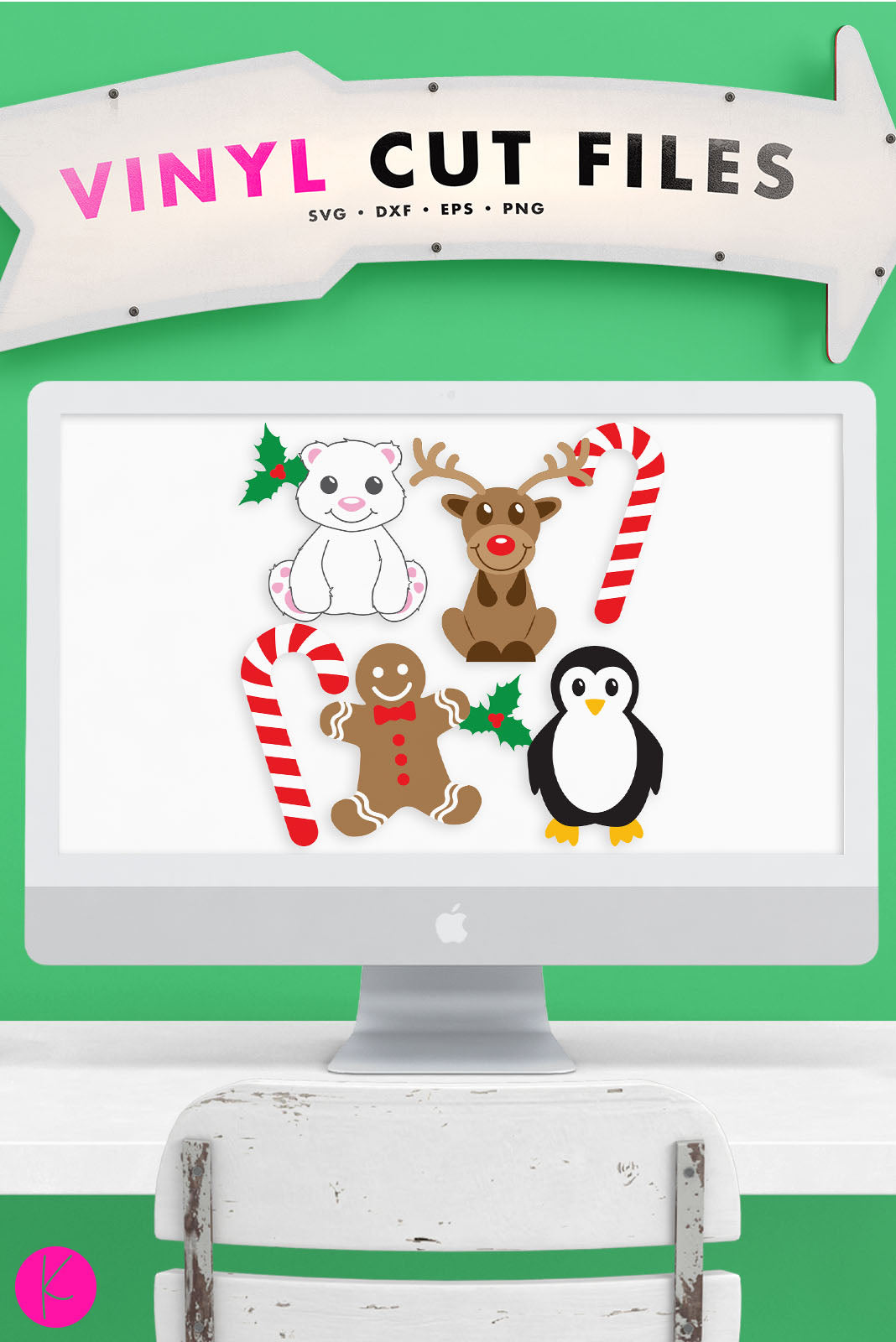 Christmas Animals Svg Pack Kelly Lollar Designs