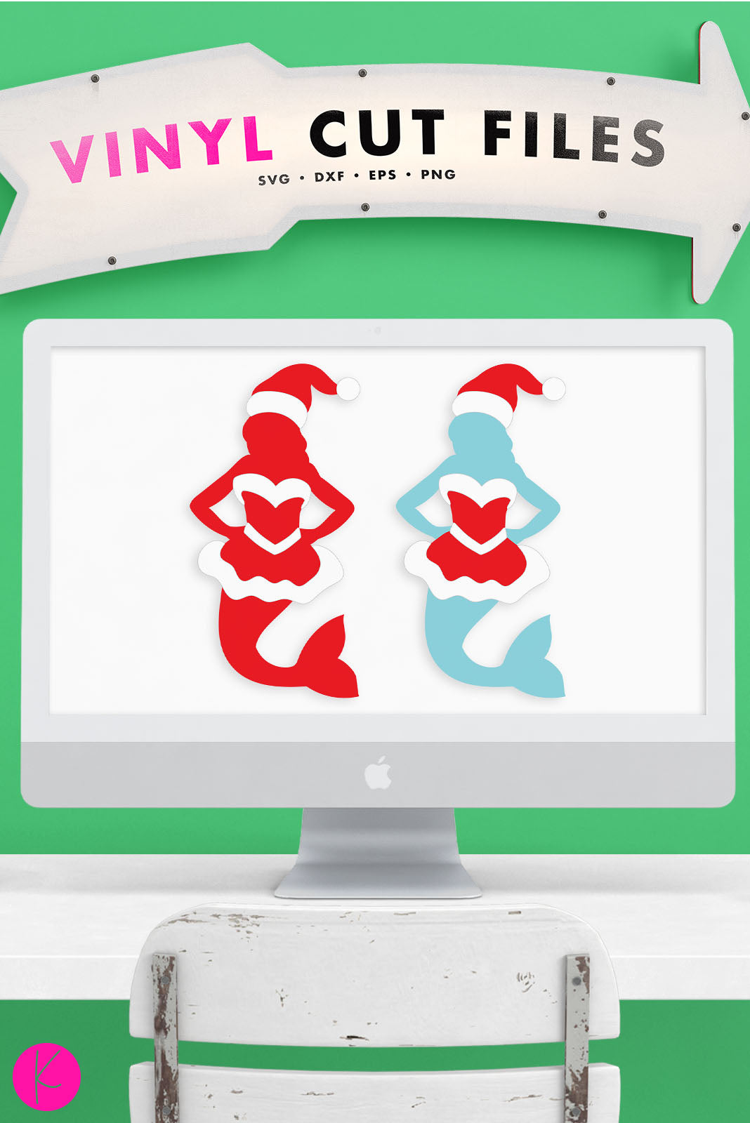 Download Christmas Mermaid Svg Files Kelly Lollar Designs