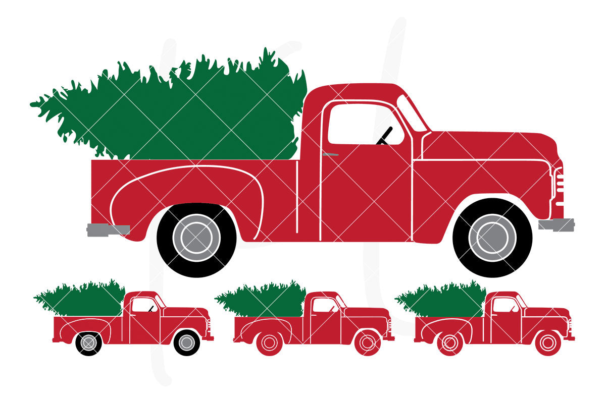 Christmas Truck Svg Files Kelly Lollar Designs