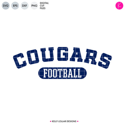 Cougars Football Bundle | SVG DXF EPS PNG Cut Files - Kelly Lollar Designs