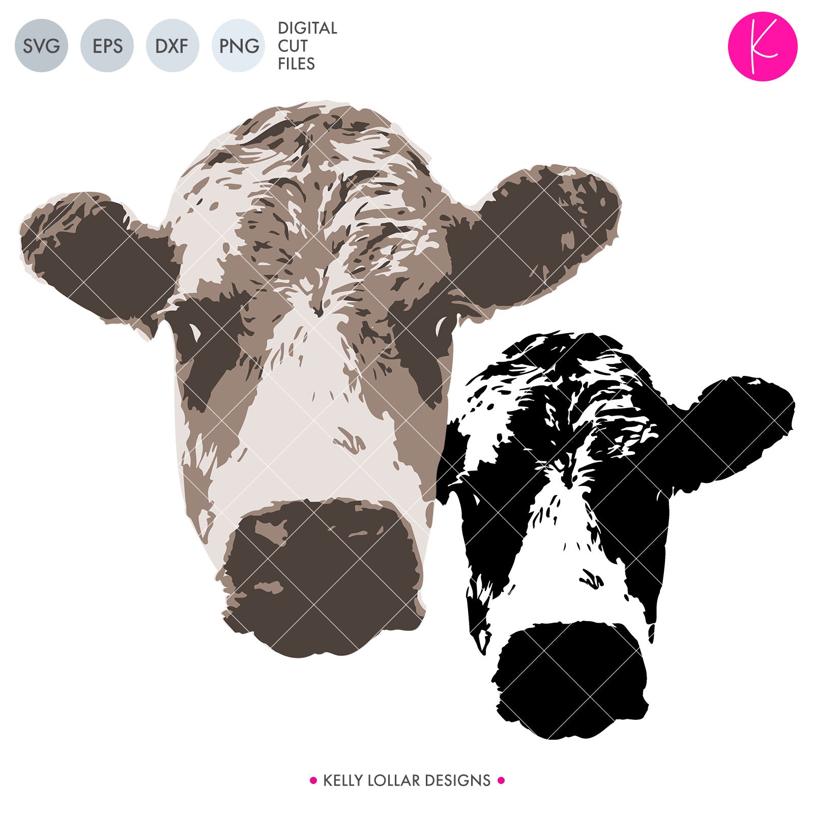 Download Animals Flowers Shapes Svg Dxf Eps Png Cut Files Kelly Lollar Designs Tagged Cow