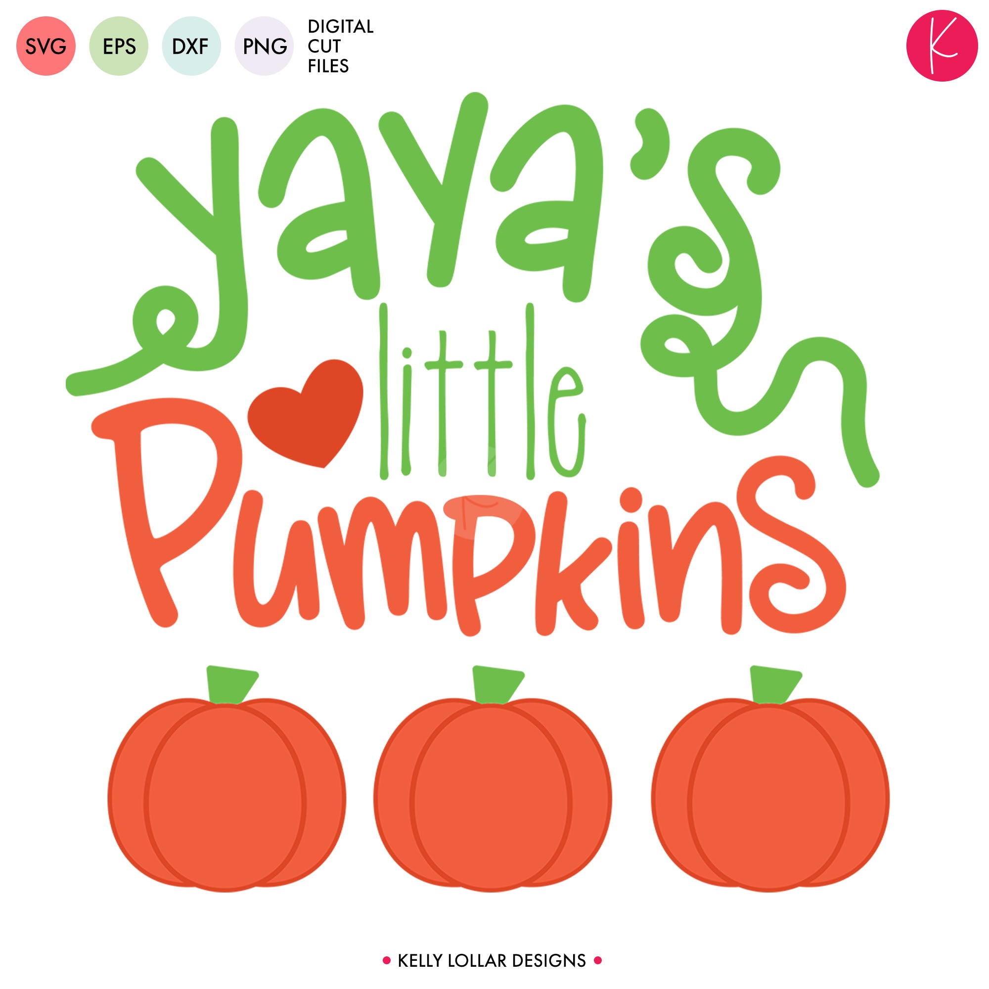 Download Grandma S Little Pumpkins Svg Cut File Kelly Lollar Designs