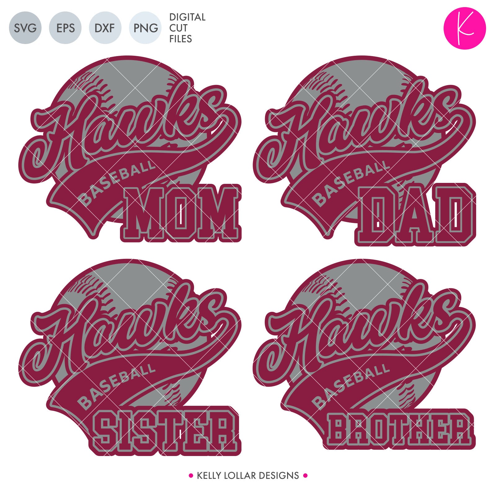 Download Hawks Baseball & Softball Bundle | SVG DXF EPS PNG Cut ...