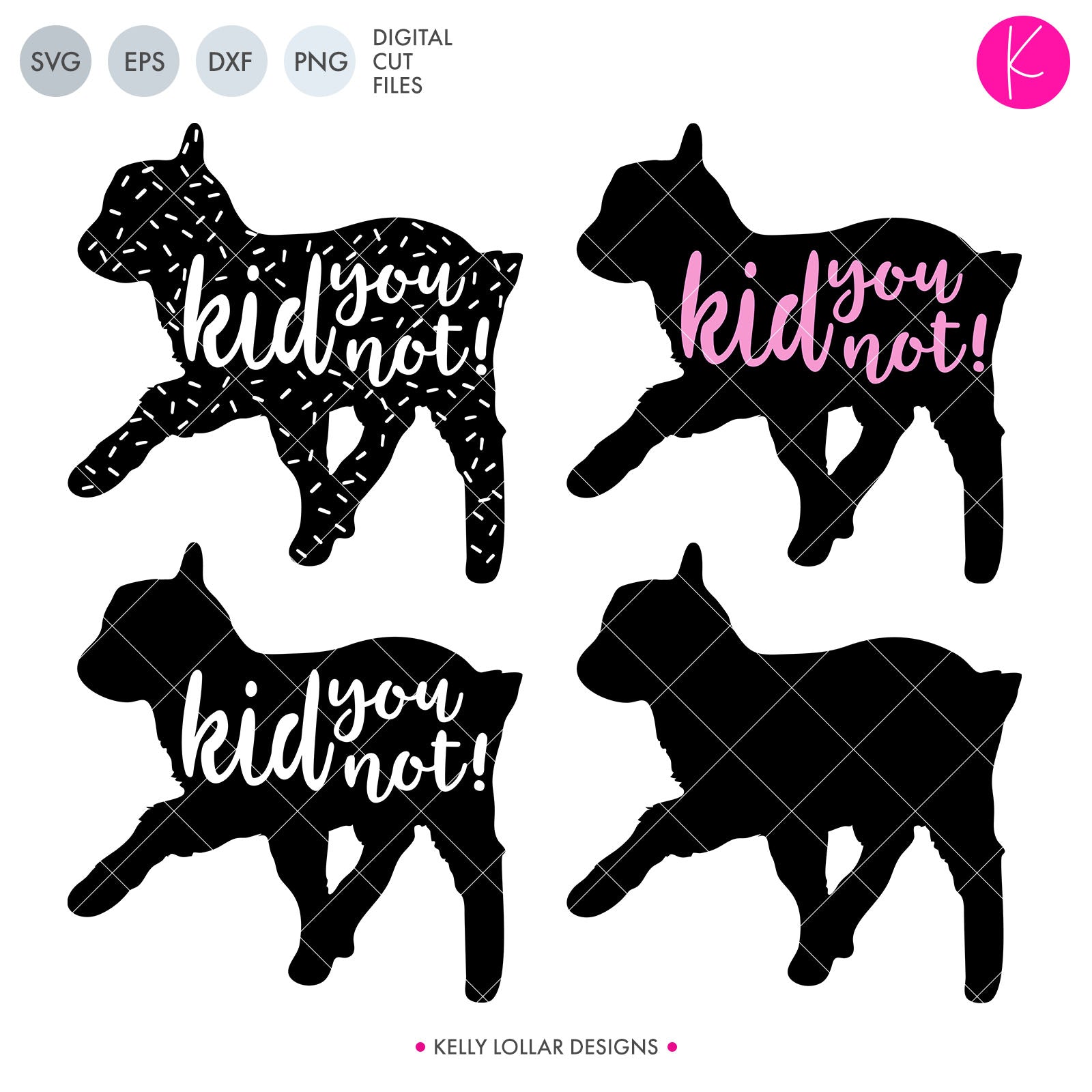 Download Animals Flowers Shapes Svg Dxf Eps Png Cut Files Kelly Lollar Designs Tagged Goat