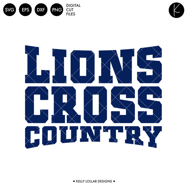 Lions Cross Country Bundle | SVG DXF EPS PNG Cut Files ...