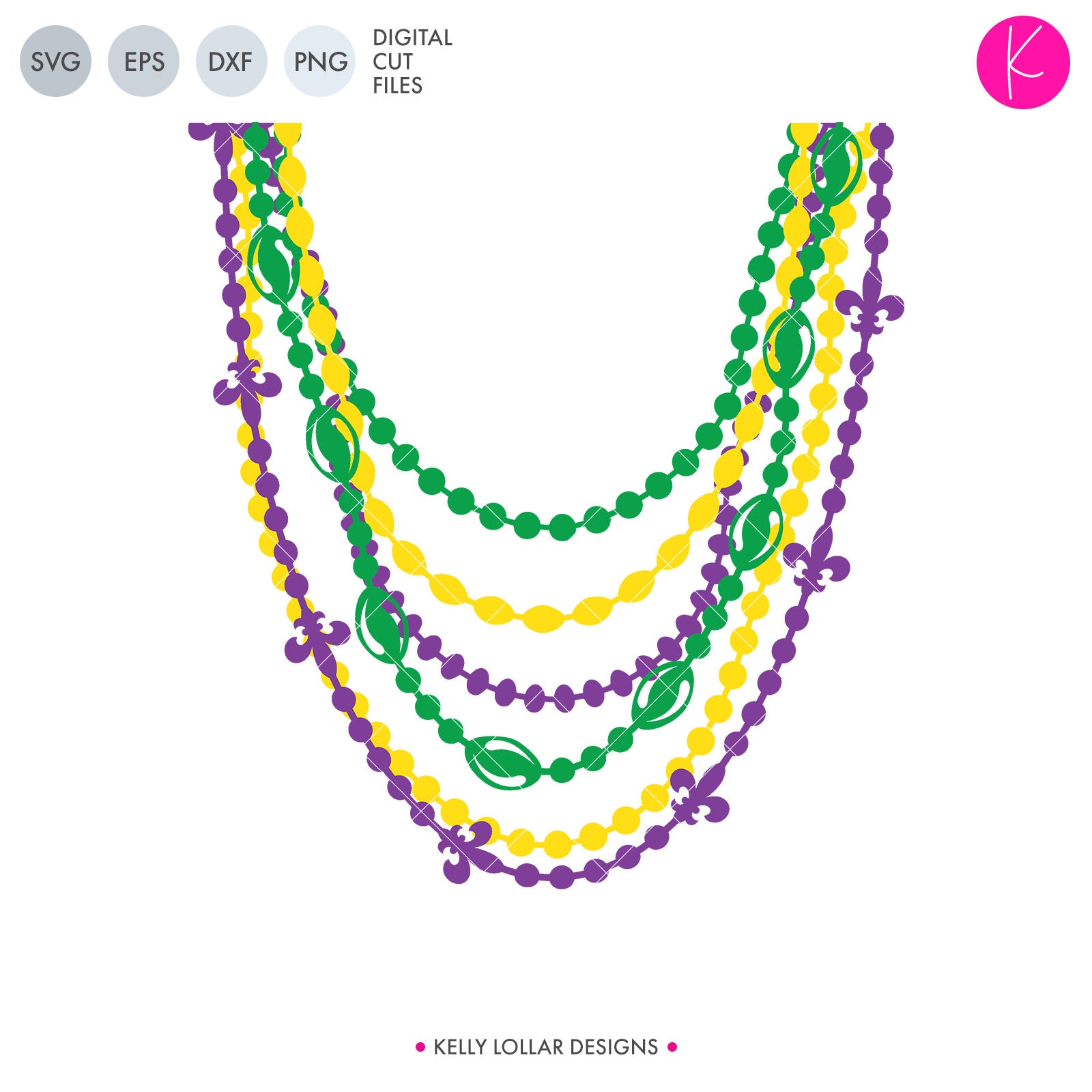 Download Mardi Gras Beads Svg Pack Kelly Lollar Designs