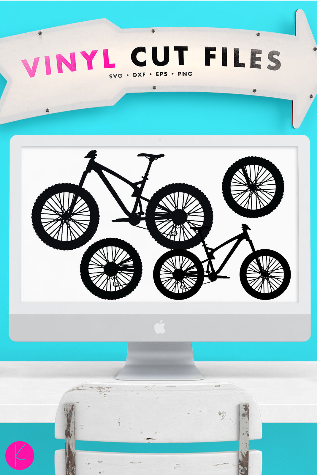 Download Mountain Bike SVG File | Kelly Lollar Designs