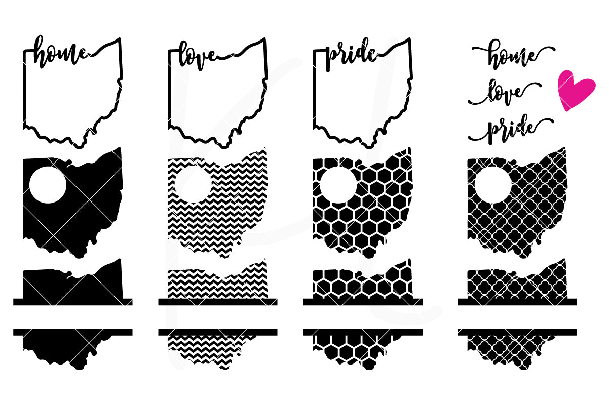 Download Ohio State Bundle | SVG DXF EPS PNG Cut Files - Kelly Lollar Designs