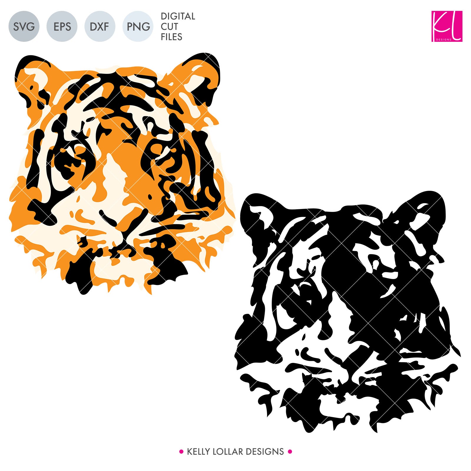 Download Watercolor Tiger Svg Dxf Eps Png Cut Files Kelly Lollar Designs