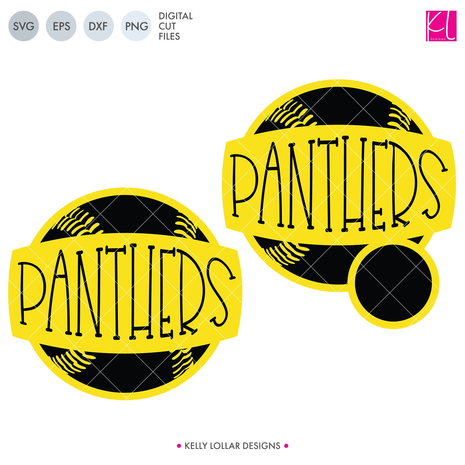 Download Panthers Baseball & Softball Bundle | SVG DXF EPS PNG Cut Files - Kelly Lollar Designs