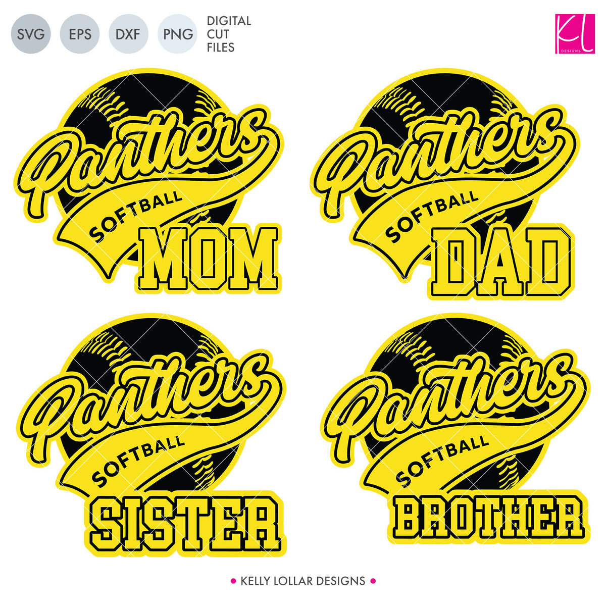 Download Panthers Baseball & Softball Bundle | SVG DXF EPS PNG Cut ...