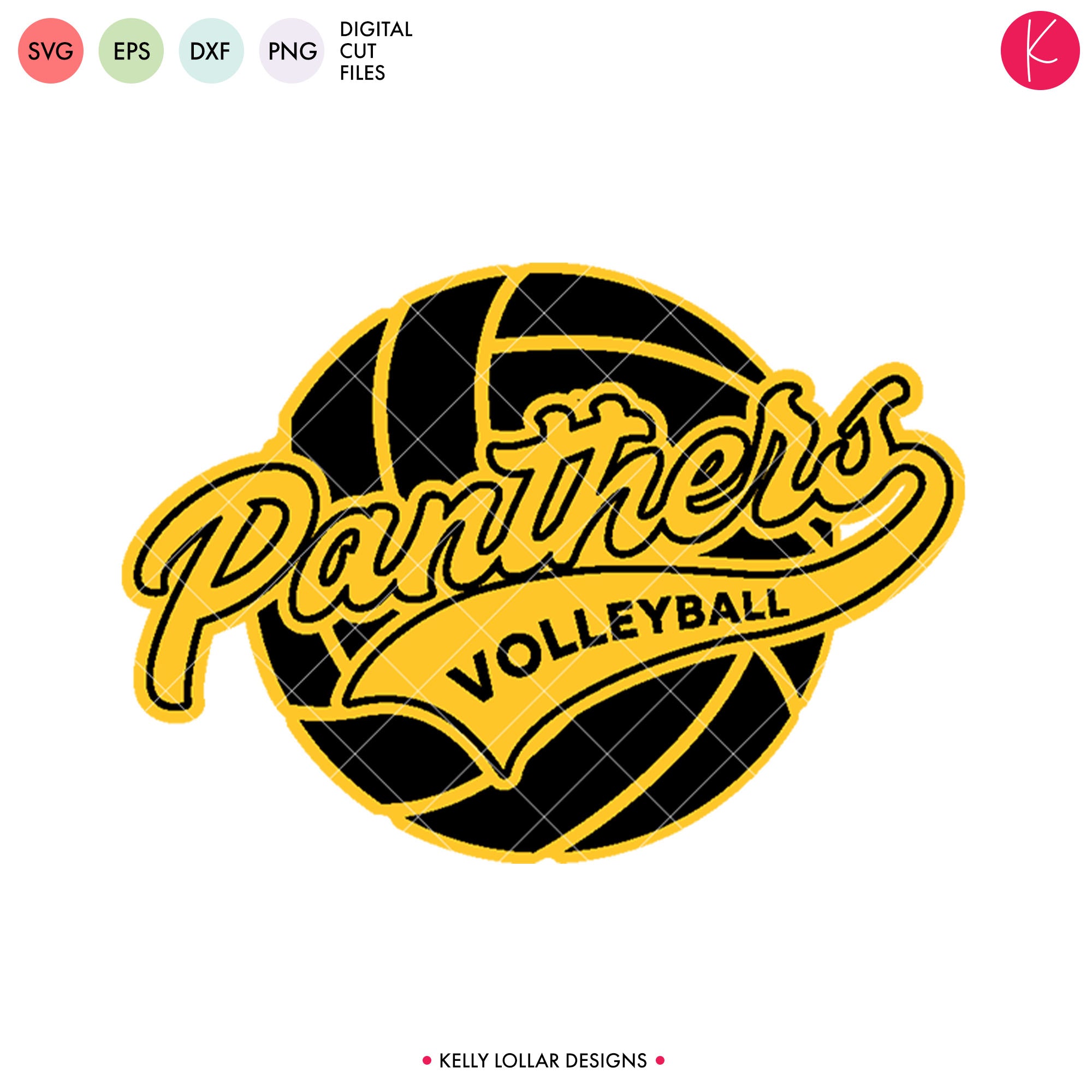 Download Panthers Volleyball Bundle Svg Dxf Eps Png Cut Files Kelly Lollar Designs