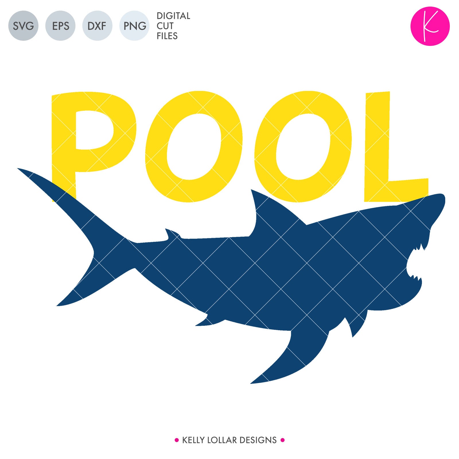 Download Pool Shark Summer SVG File | Kelly Lollar Designs