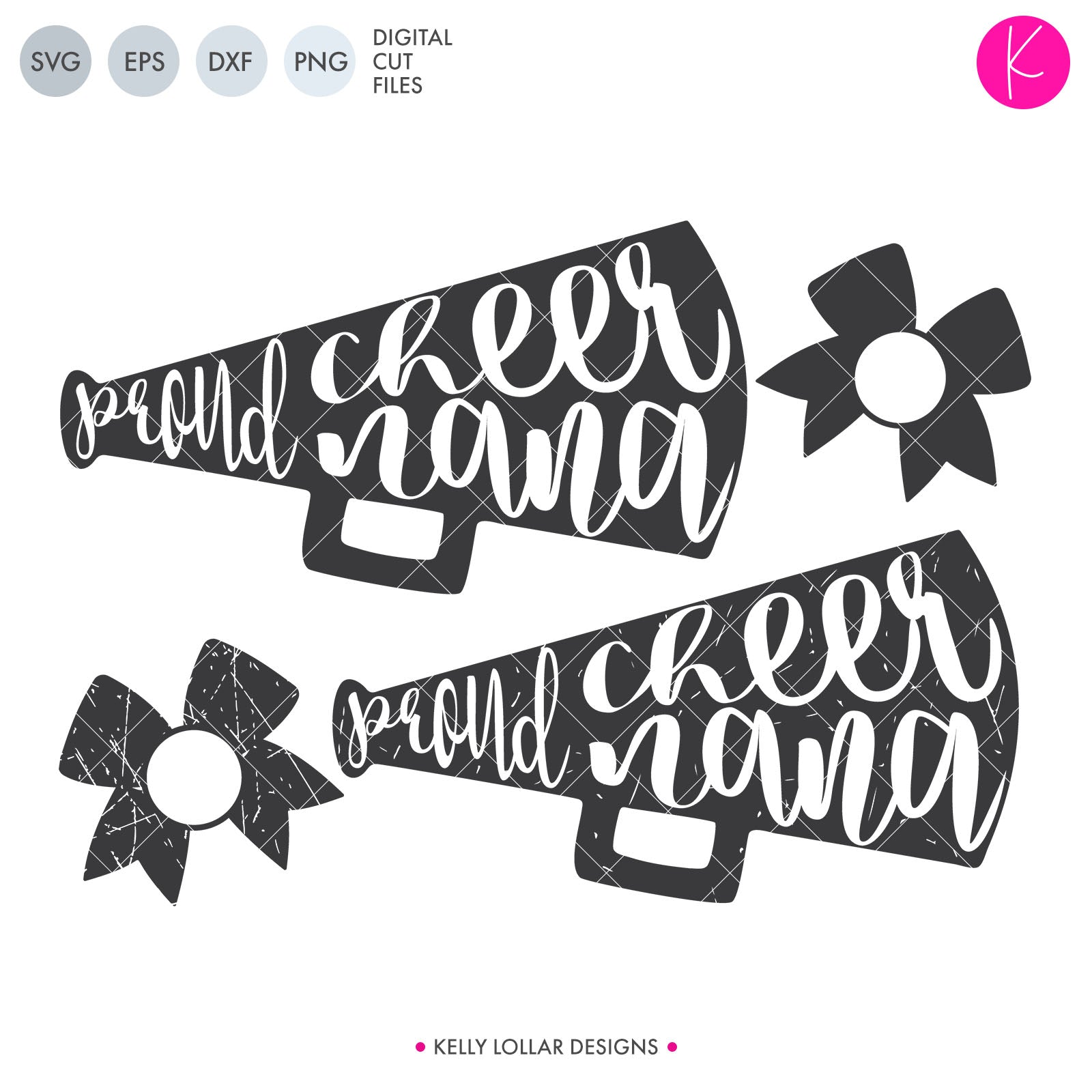 Proud Family Cheer Megaphone Svg Cut Files Kelly Lollar Designs