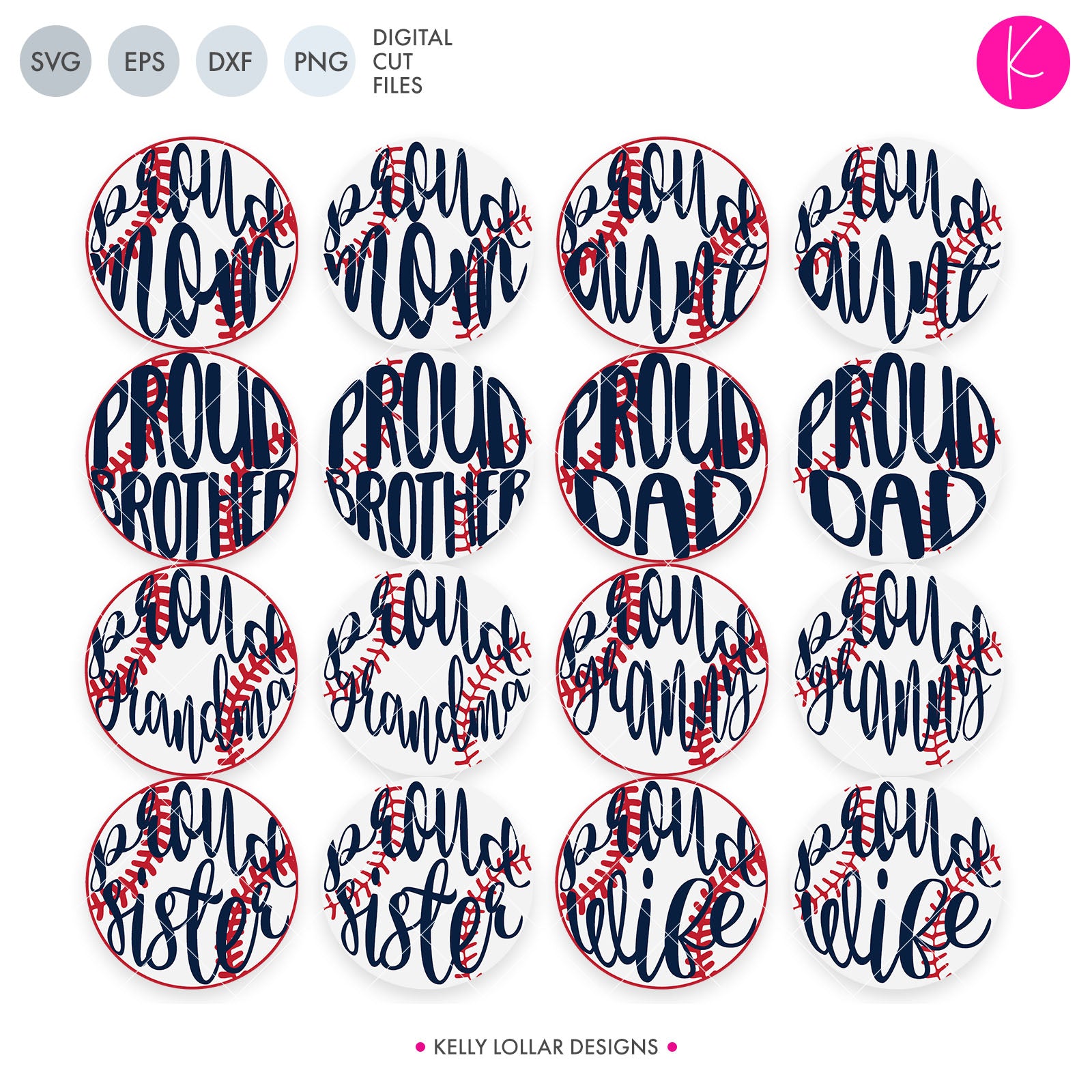 Download Proud Family Baseball / Softball | SVG DXF EPS PNG Cut ...