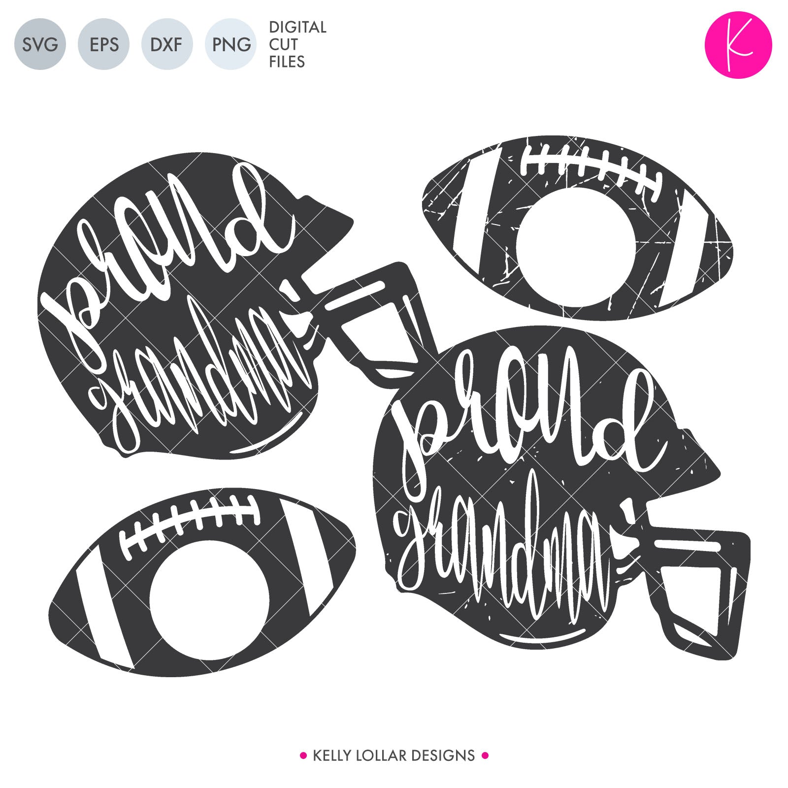 Proud Family Football Helmets Svg Dxf Eps Png Cut Files Kelly Lollar Designs