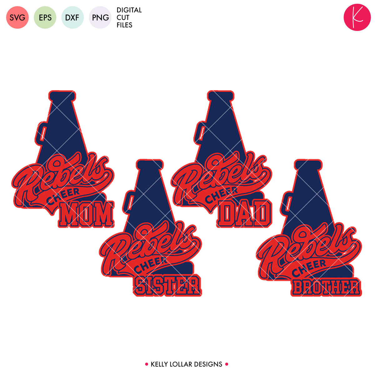 Download Rebels Cheer Bundle | SVG DXF EPS PNG Cut Files - Kelly ...