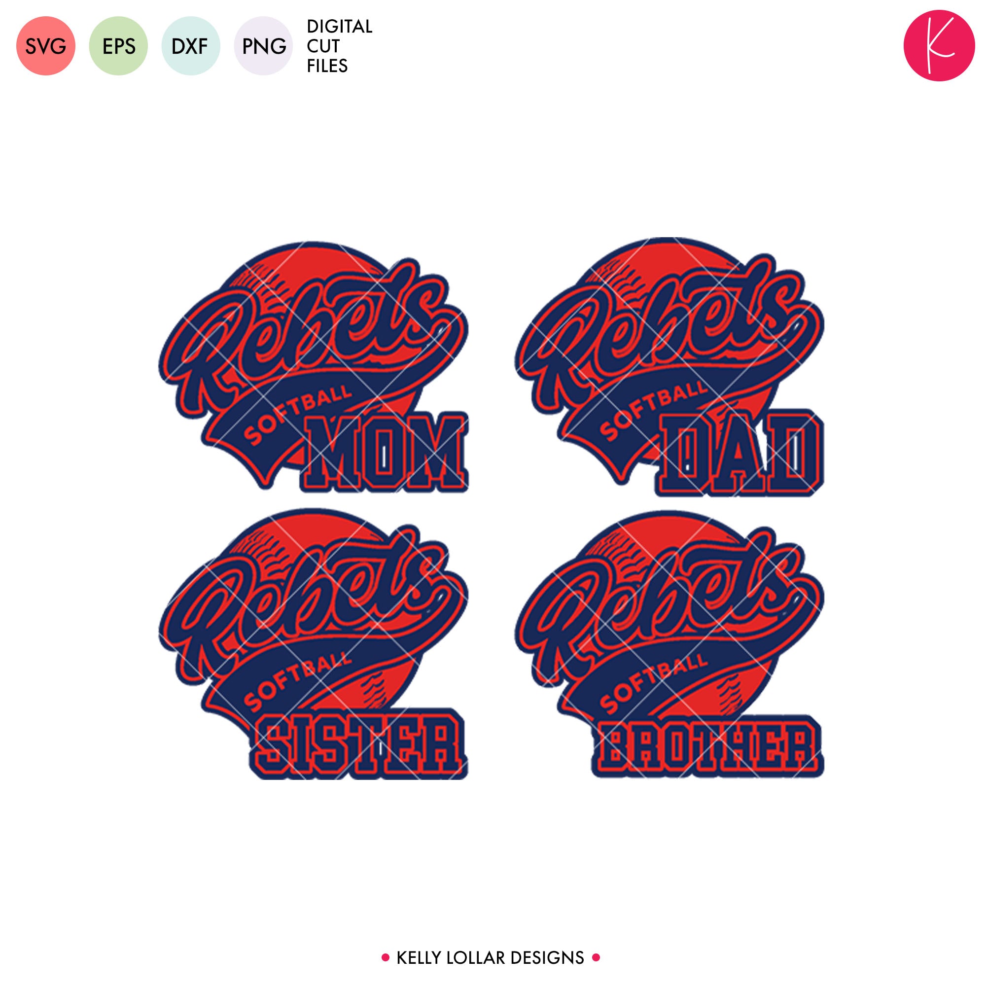 Download Rebels Baseball & Softball Bundle | SVG DXF EPS PNG Cut ...