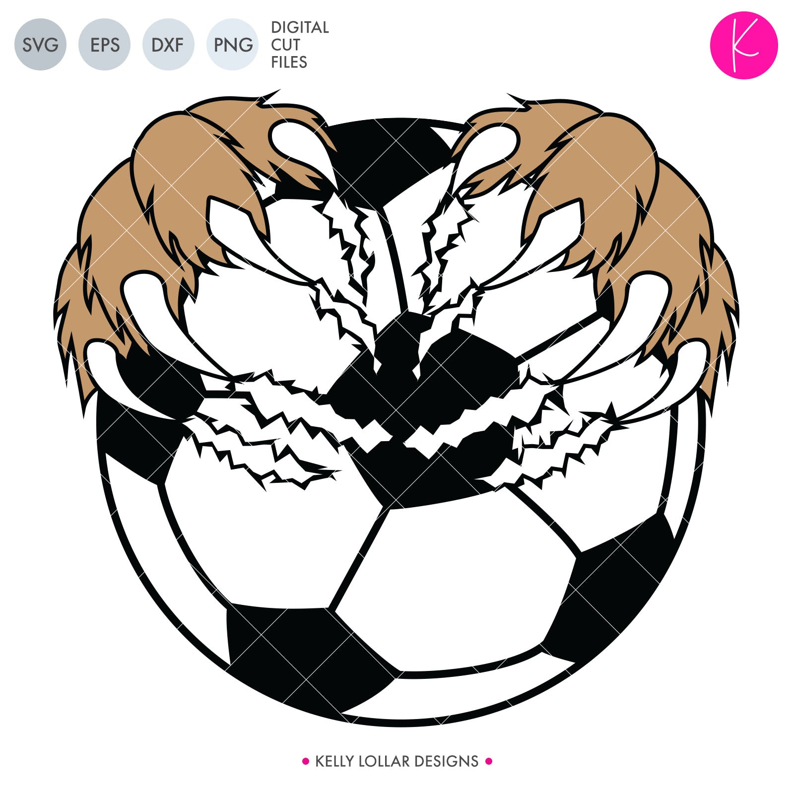 Soccer Ball With Claws Svg Files Kelly Lollar Designs