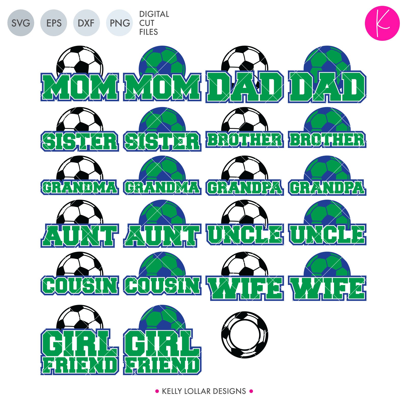 Download Family Soccer Svg Cut Files Kelly Lollar Designs