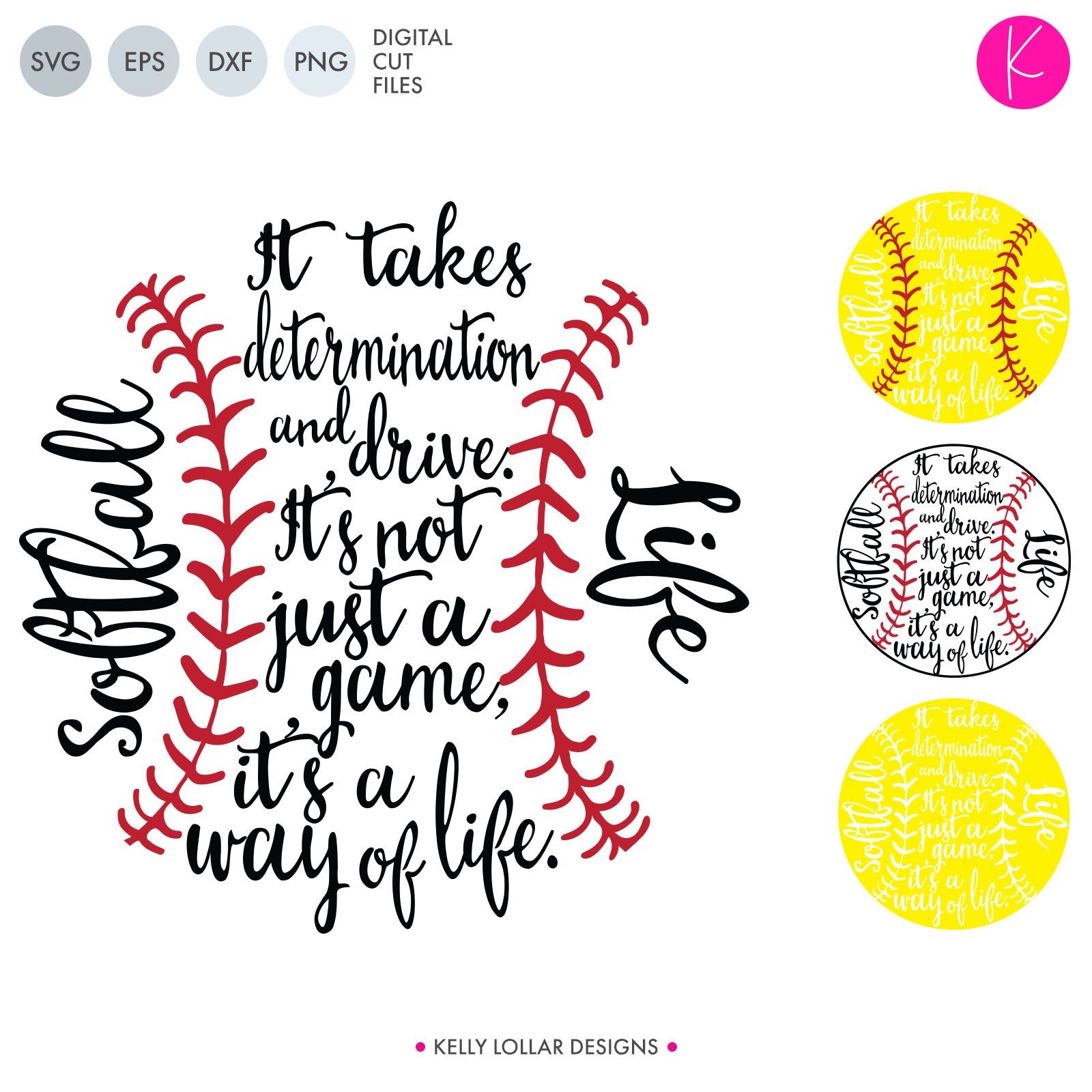 Download Baseball & Softball SVG DXF EPS PNG Cut Files | Kelly Lollar Designs