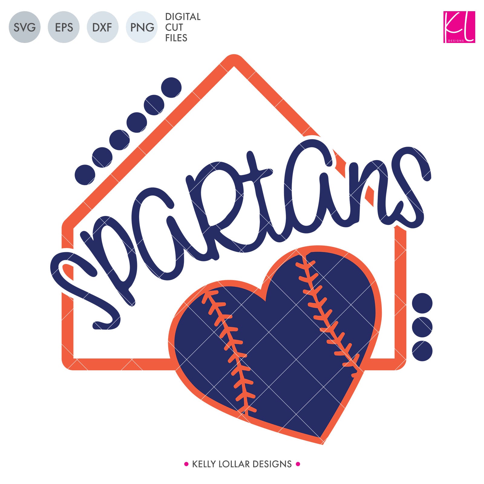 Download Spartans Baseball & Softball Bundle | SVG DXF EPS PNG Cut Files - Kelly Lollar Designs