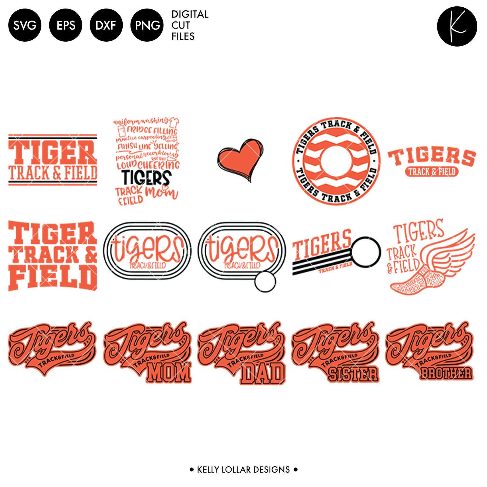 GO Tigers Bundle SVG Cut Files, Tigers Bundle Instant Download