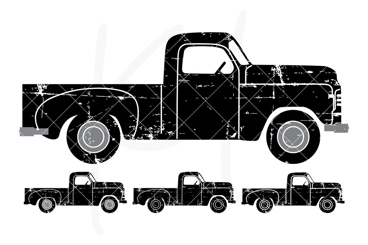 Free Free 172 Old Truck Outline Svg SVG PNG EPS DXF File