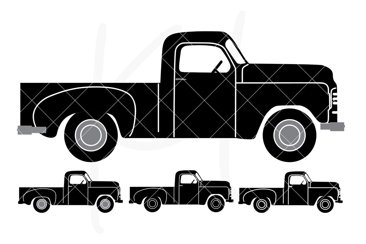 Download Vintage Truck SVG Files | Kelly Lollar Designs
