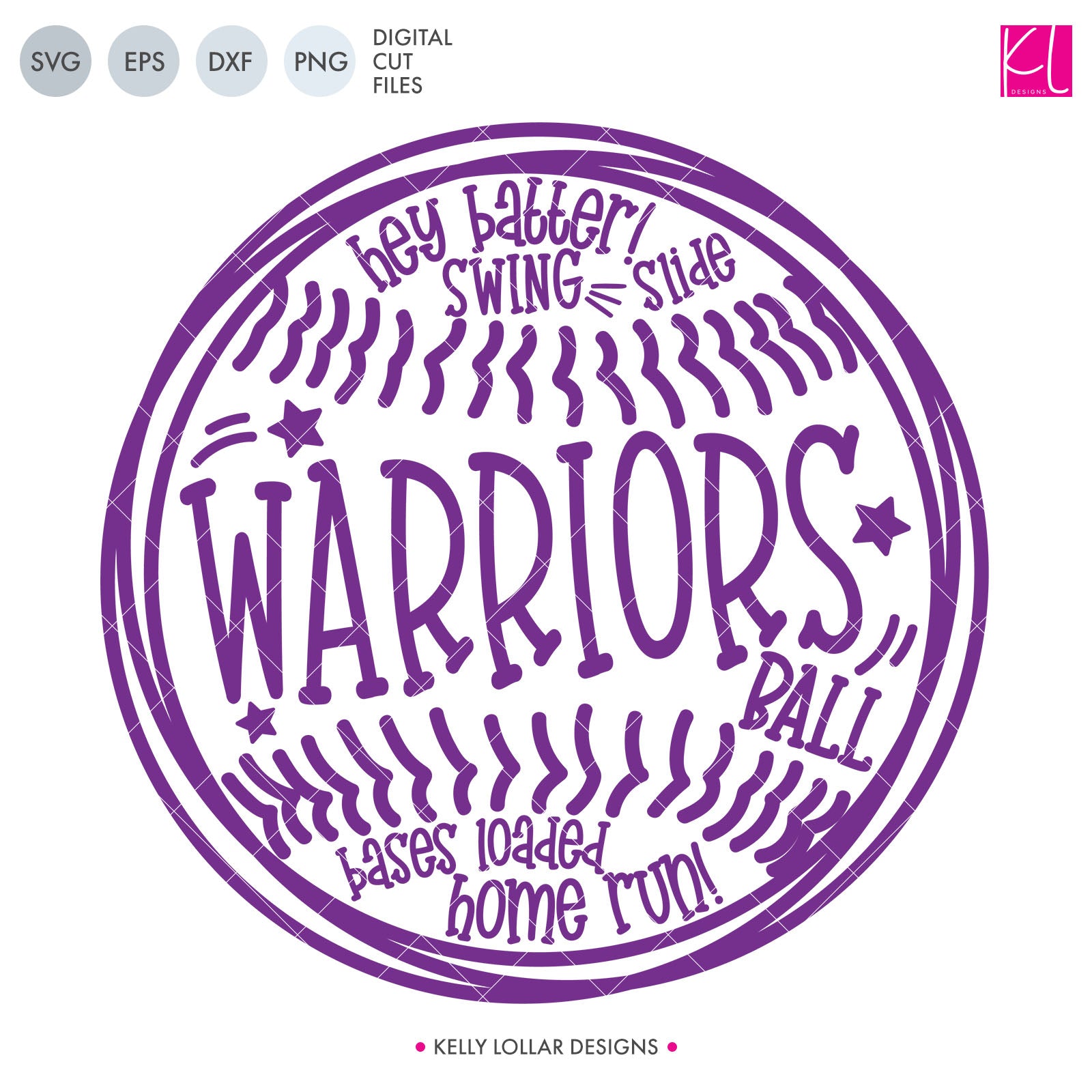 Download Warriors Baseball Softball Bundle Svg Dxf Eps Png Cut Files Kelly Lollar Designs