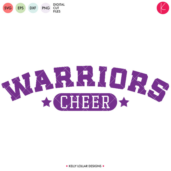 Warriors Cheer Bundle | SVG DXF EPS PNG Cut Files - Kelly Lollar Designs